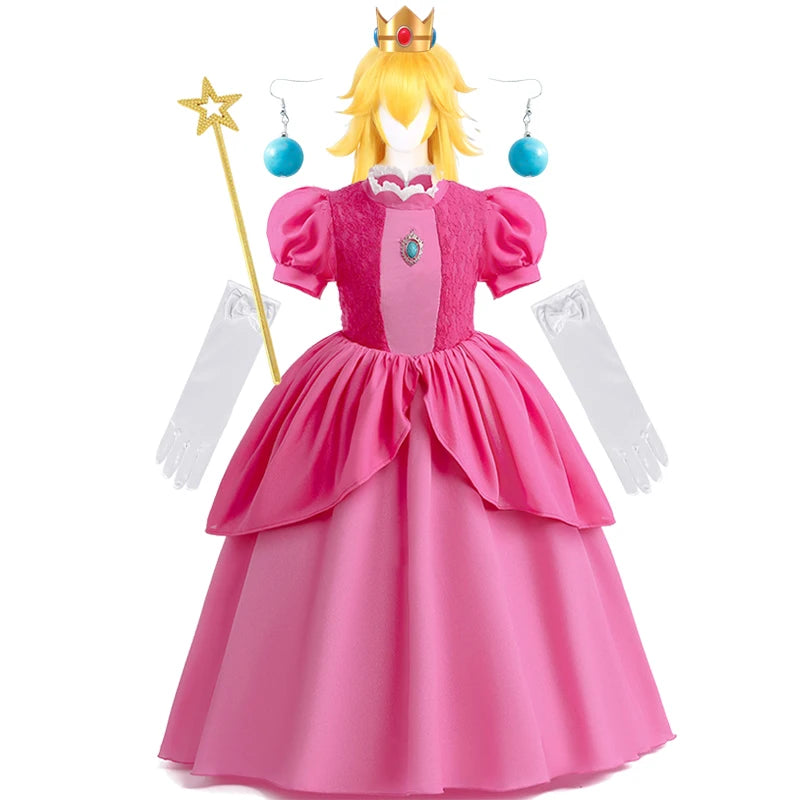 Kids Girl Princess Dress Cosplay Princess Costume Children's Birthday Carnival Dress Girls Party Dress Performance Costume