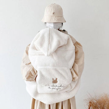 ins cartoon bear plush baby blanket baby stroller windproof blanket travel out portable warm baby swaddle blanket